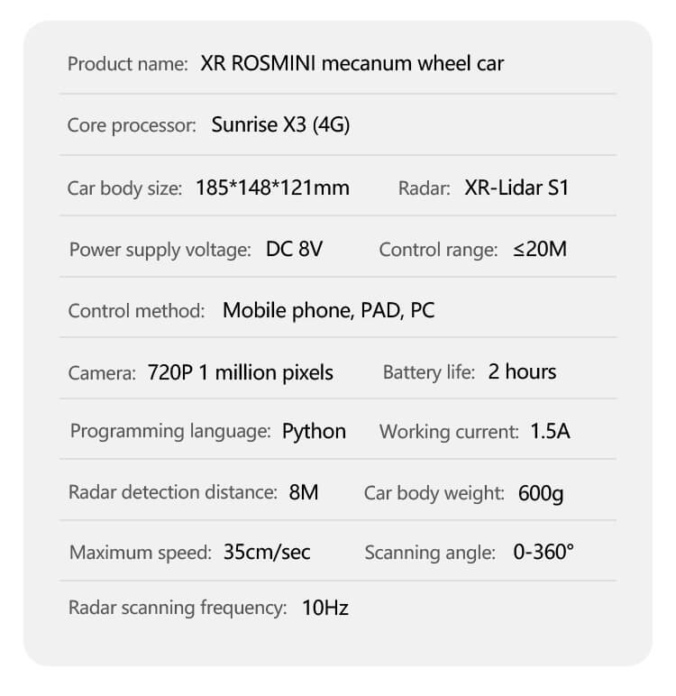 XiaoR Geek ROS Mini