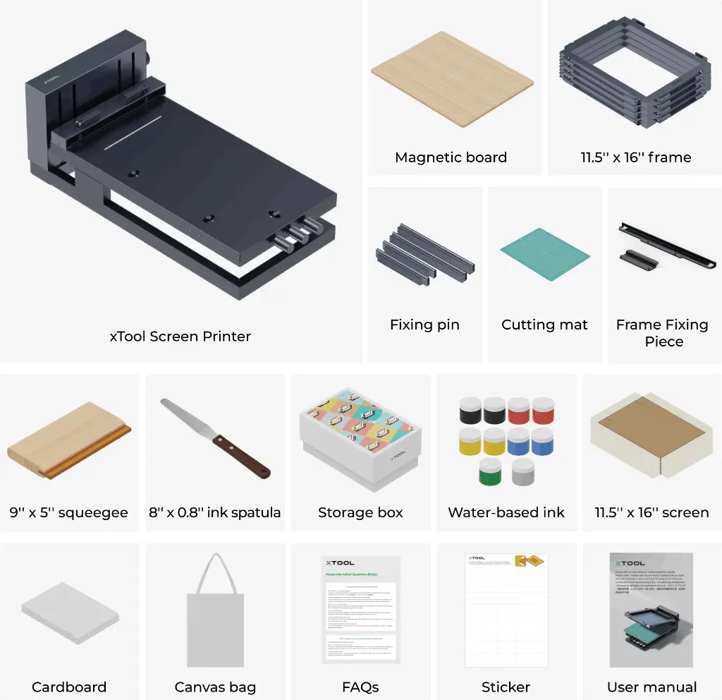xTool Screen Printer Multi-color Kit